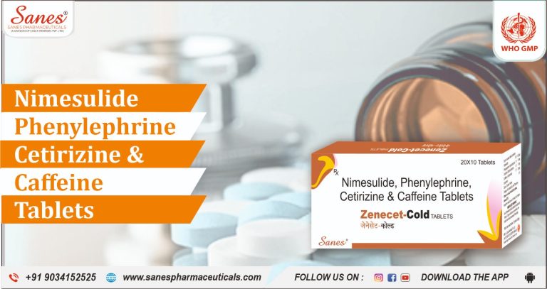 Nimesulide Phenylephrine Cetirizine & Caffeine Tablets