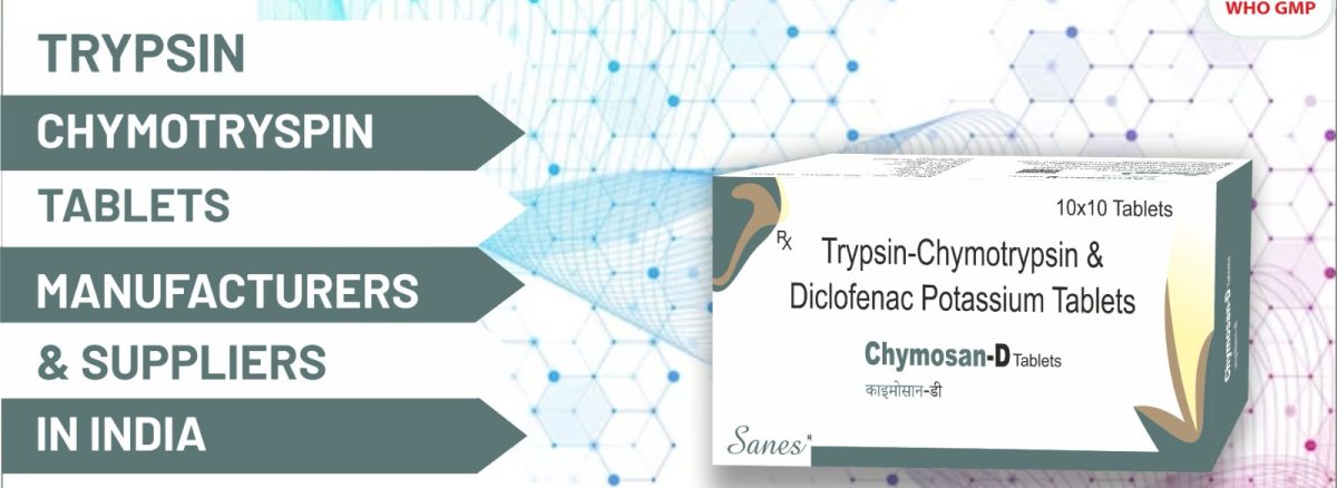 Trypsin Chymotrypsin with Diclofenac Potassium tablet manufacturers