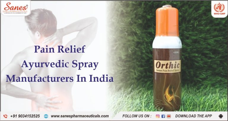 Pain Relief Ayurvedic Spray Manufacturers