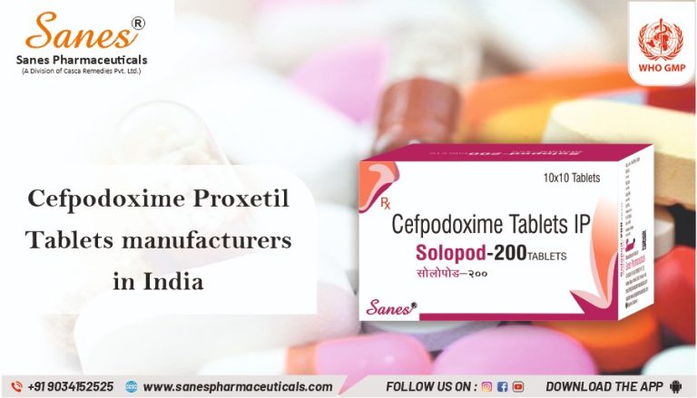 Cefpodoxime Proxetil Tablets Manufacturers