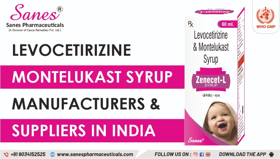 Levocetirizine montelukast syrup manufacturers in India for franchise business