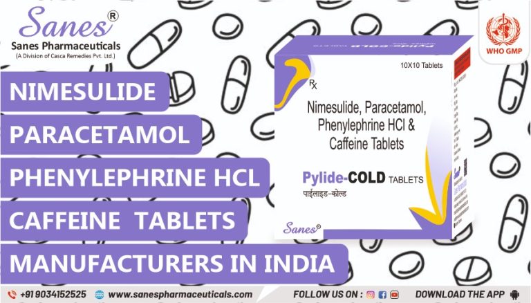 Nimesulide Paracetamol Phenylephrine HCl Caffeine Tablets