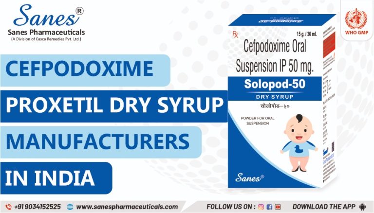 cefpodoxime proxetil dry syrup manufacturers