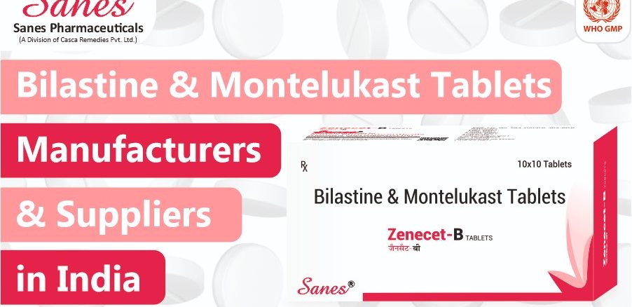 bilastine montelukast tablets manufacturers in india,