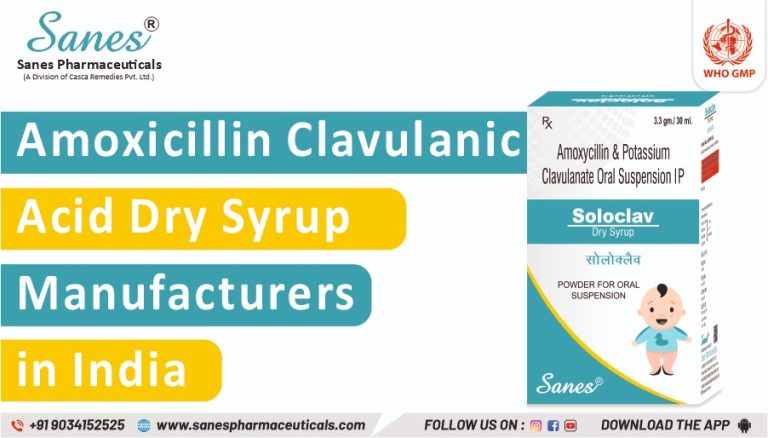 Amoxicillin Clavulanic Acid dry syrup manufacturers in India