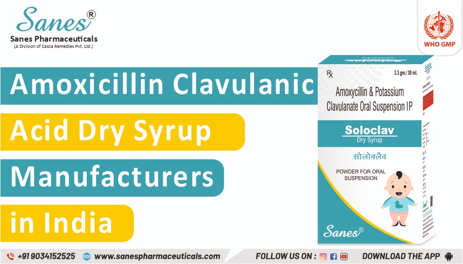 Amoxicillin Clavulanic Acid dry syrup manufacturers in India