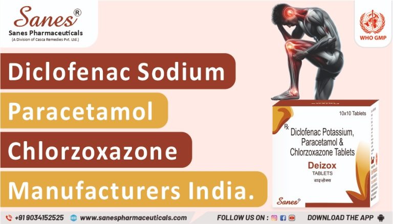 Diclofenac Sodium Paracetamol Chlorzoxazone Manufacturers