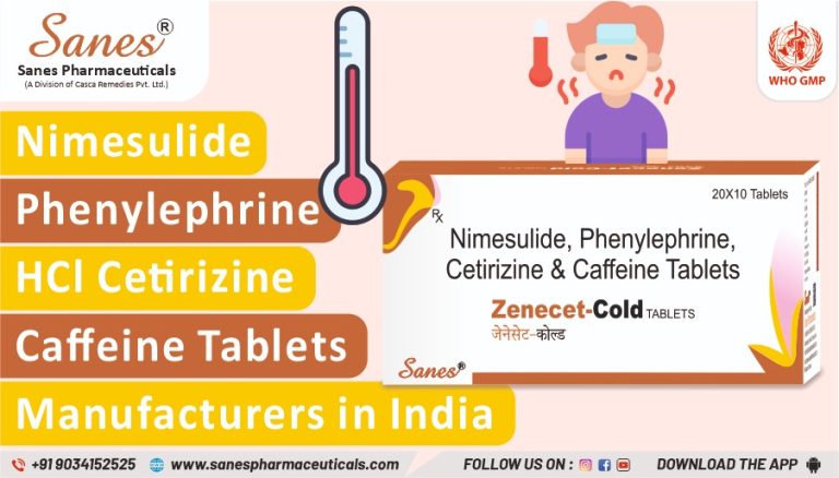 Nimesulide Phenylephrine HCl Cetirizine Caffeine Tablets