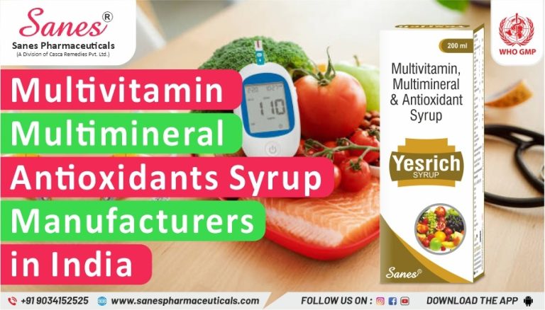 Multivitamin Multimineral Antioxidants syrup manufacturers