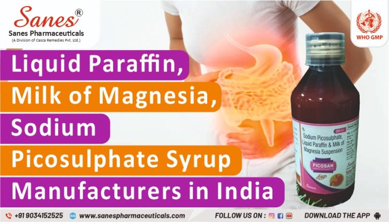 Liquid Paraffin Milk of Magnesia Sodium Picosulphate syrup