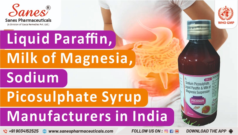 Liquid Paraffin Milk of Magnesia Sodium Picosulphate syrup