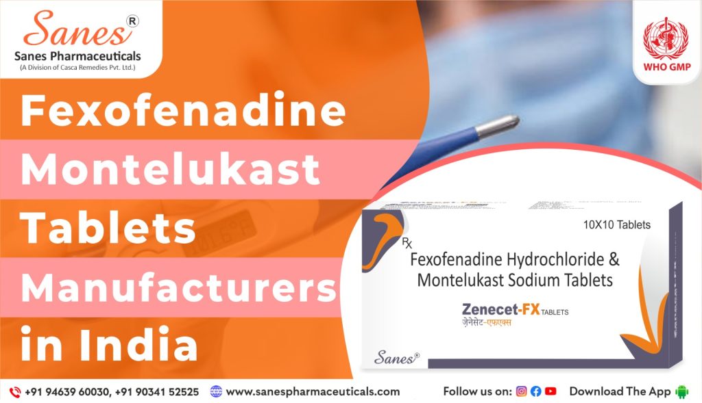 Fexofenadine Montelukast Tablets Manufacturers