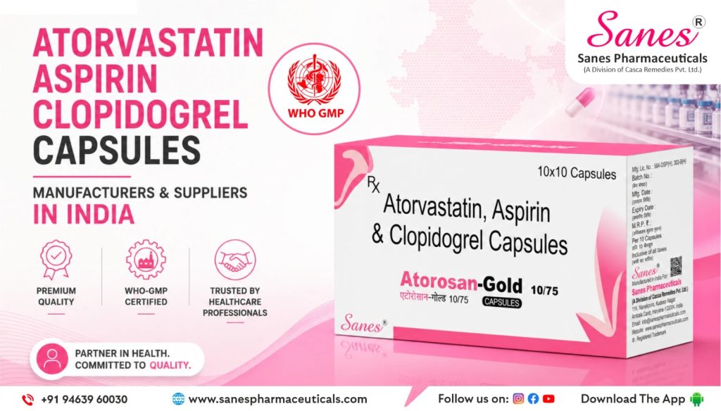 Atorvastatin Aspirin Clopidogrel Manufacturers